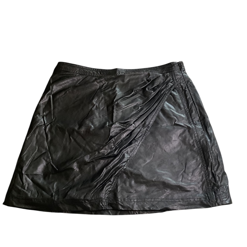 Free People Charcoal Wrap Mini Skirt